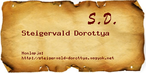 Steigervald Dorottya névjegykártya